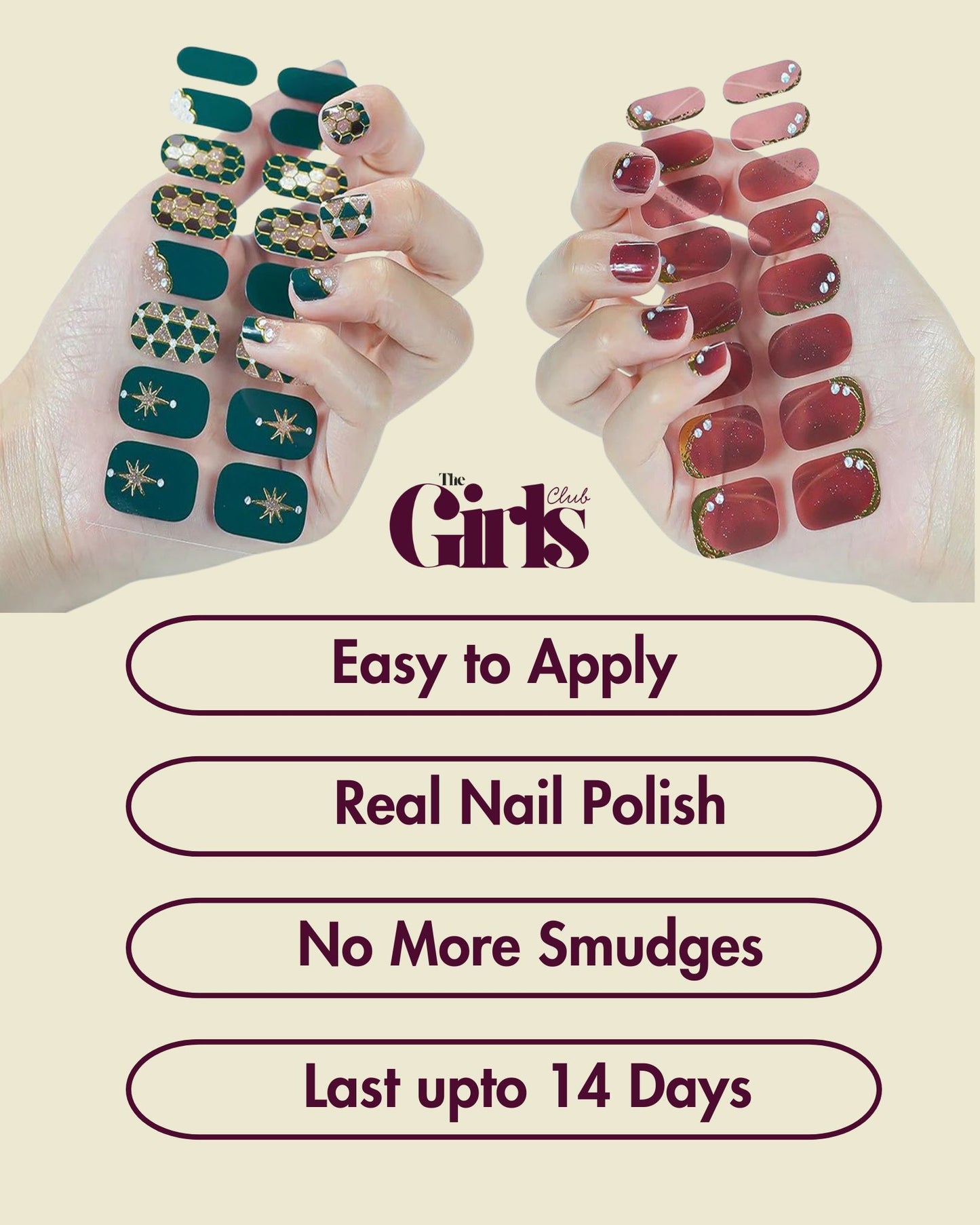Black & White Overlay Nail Art Strips
