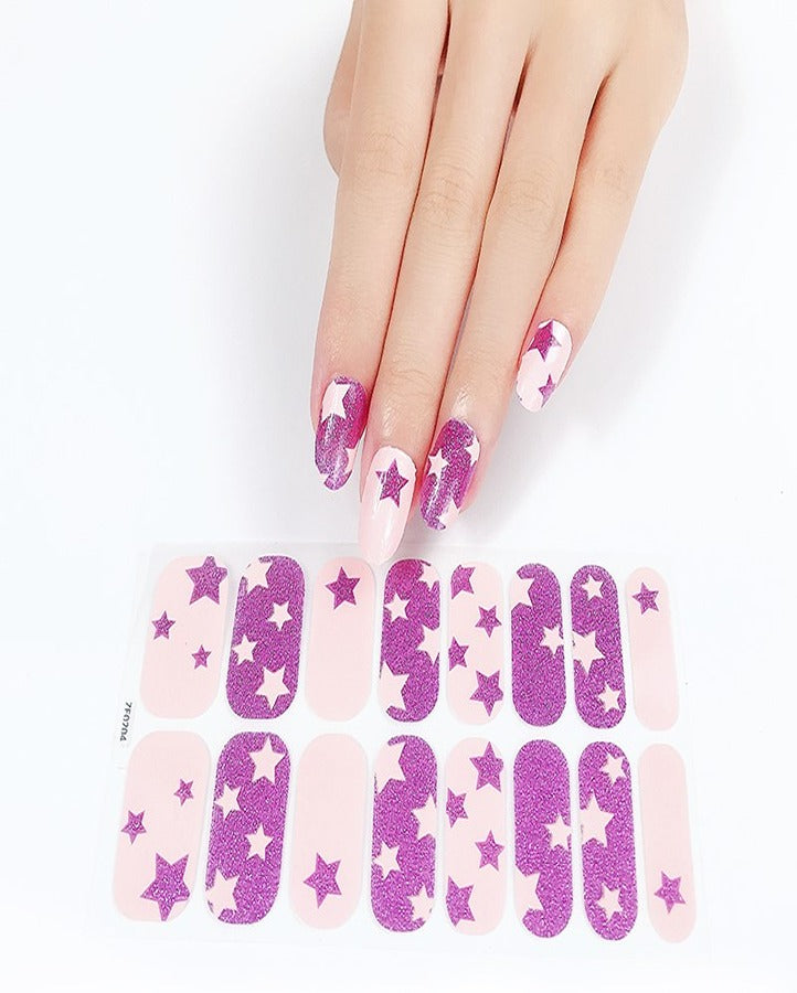 Shimmer Star Nail Art Strips