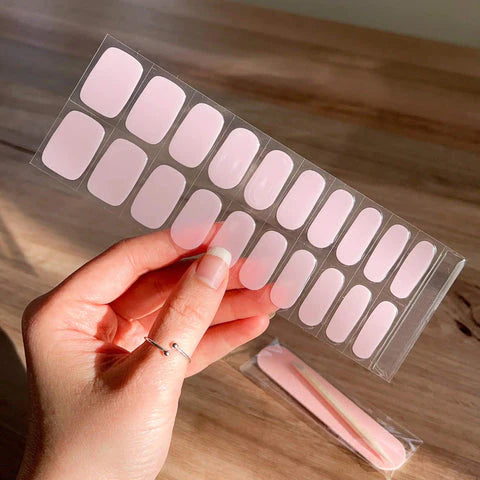 BLUSHING PINK NAIL STICKERS