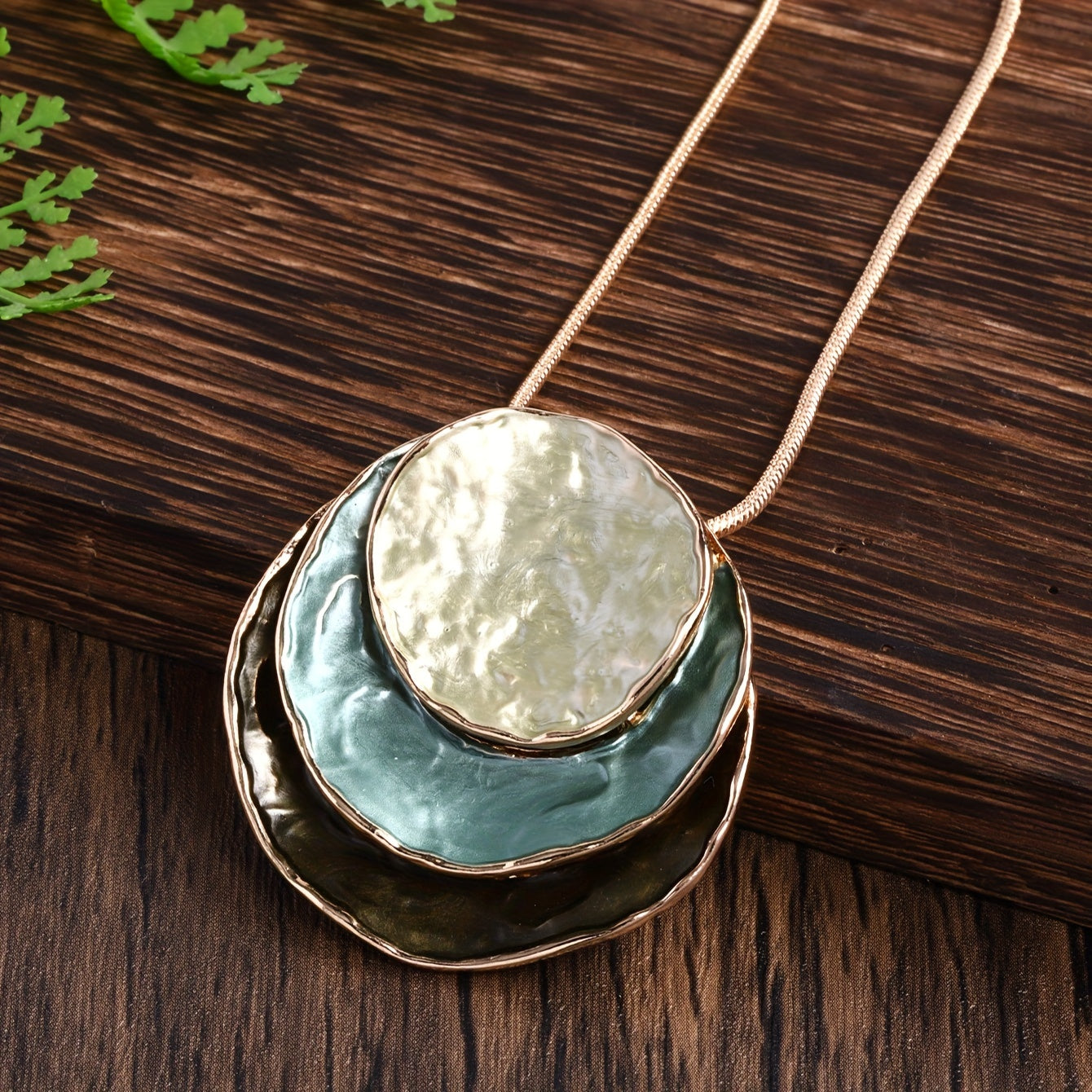 Layered Ocean Waves Necklace Set – Boho Chic Necklace & Earrings Set