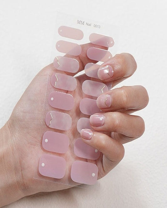 Pastel Pink Nail Art Strips