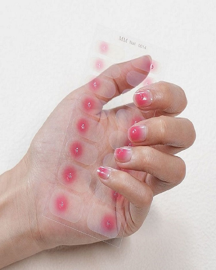 Pink Air Brush Nail Art Strips
