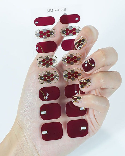 New Snake Print (Brown) Nail Art Strips