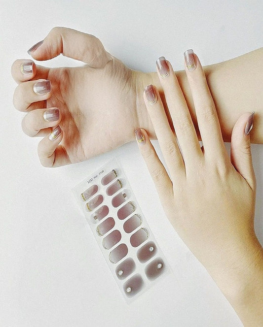 Bossy Grey Nail Art Strips