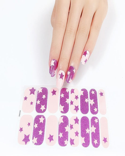 Shimmer Star Nail Art Strips