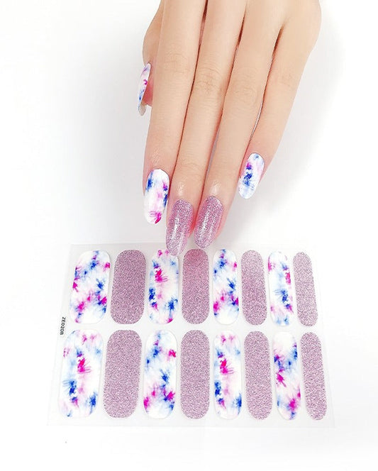 Shimmer Color Splash Nail Art Strips