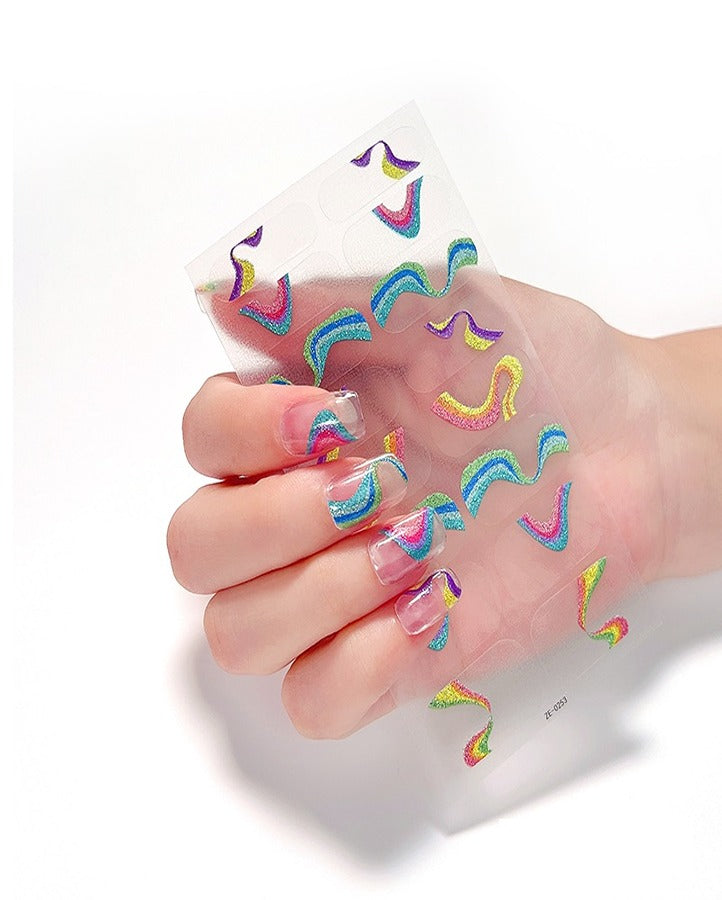 Artistic Shimmer Nail Art Strips