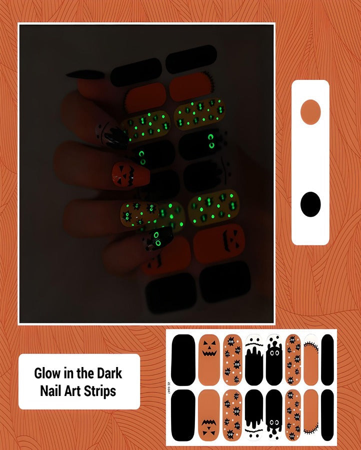 Glow In The Dark Halloween Nail Art Strips