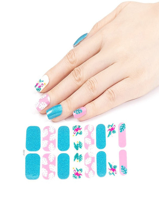 Flamingo Rush Nail Art Strips