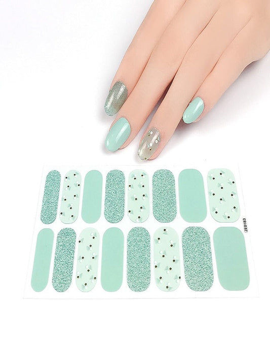Hues Of Green Nail Art Strips