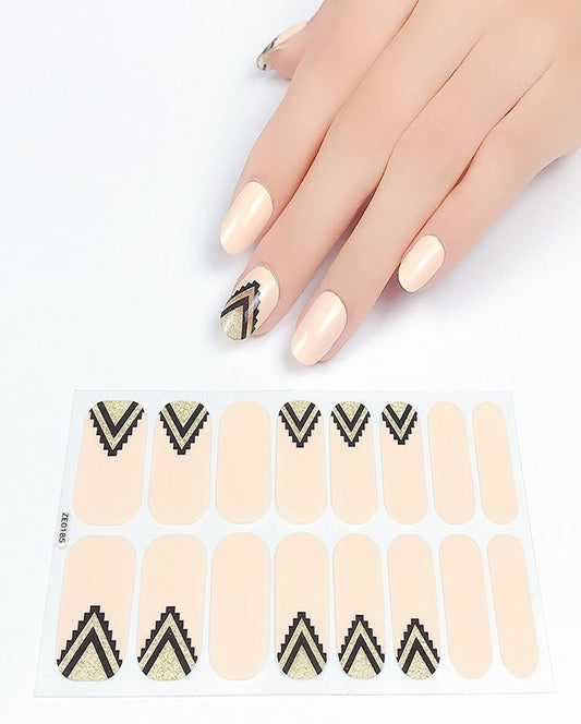 Tribal Nude Nail Art Strips
