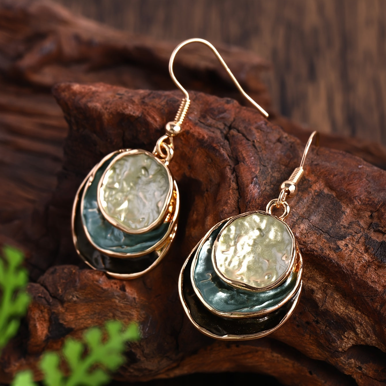 Layered Ocean Waves Necklace Set – Boho Chic Necklace & Earrings Set