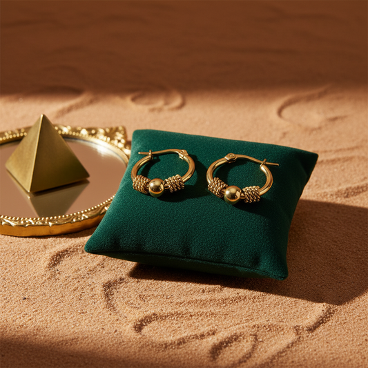 Twist Knot Gold Hoops – 316 Stainless Steel Elegant Everyday Earrings